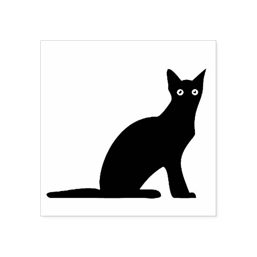 Tampons Encreurs Charming Chat assis sur un stylo d'art (Impression)