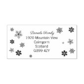 Tampons Encreurs Charming Christmas Snowflake Address (Impression)