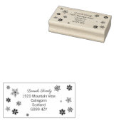Tampons Encreurs Charming Christmas Snowflake Address (Tamponné)
