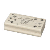 Tampons Encreurs Charming Christmas Snowflake Address (Tampon)