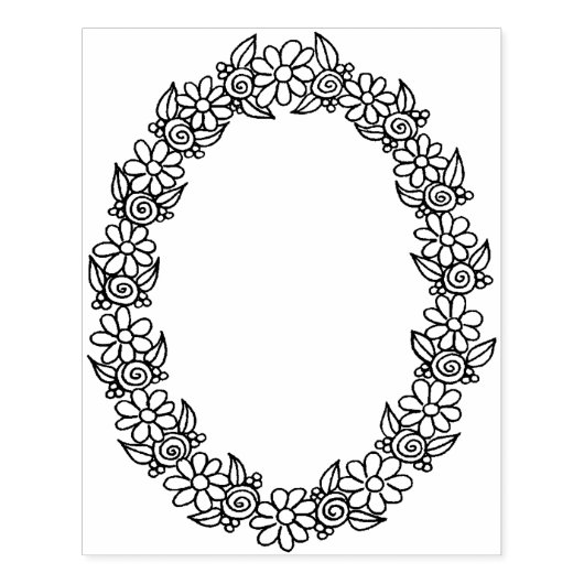 Tampons Encreurs Châssis en caoutchouc IWD Ovale 4" x 5" (Impression)