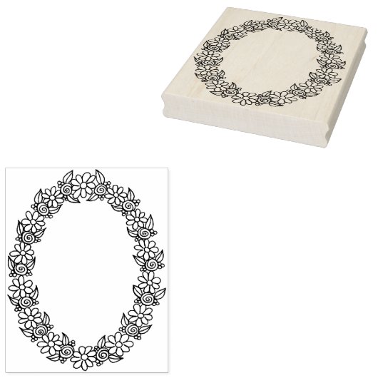 Tampons Encreurs Châssis en caoutchouc IWD Ovale 4" x 5" (Tamponné)