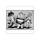 TAMPONS ENCREURS CHAT AMIS EXERCICE CLASSE CAOUTCHOUC EN CAOUTCHOUC (Impression)