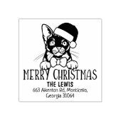 Tampons Encreurs Chat birman mignon retour Adresse Noël (Impression)