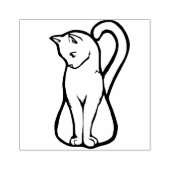 Tampons Encreurs Chat blanc mignon (Impression)