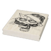 Tampons Encreurs Chat blanc mignon Joyeux Noël (Tampon)