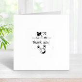 Tampons Encreurs Chat Calico gai Pékin Merci 1x1