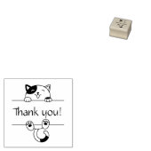 Tampons Encreurs Chat Calico gai Pékin Merci 1x1 (Tamponné)