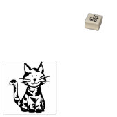 Tampons Encreurs Chat Chaton Calico Assis (Tamponné)