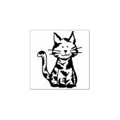 Tampons Encreurs Chat Chaton Calico Assis (Impression)