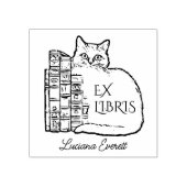 Tampons Encreurs Chat de bibliothèque vintage (Impression)