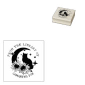 Tampons Encreurs Chat de lune mystique de la bibliothèque de (Tamponné)