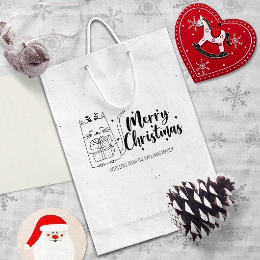 Tampons Encreurs Chat de Noël mignon