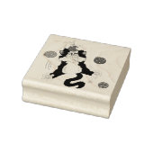 Tampons Encreurs Chat de Noël noir blanc Tuxedo (Tampon)