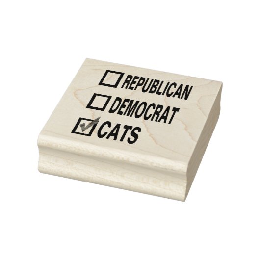 Tampons Encreurs chat démocrate républicain chats RUBBER STAMP (Tampon)