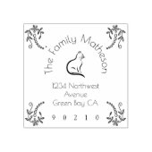 Tampons Encreurs Chat et fleurs (Impression)