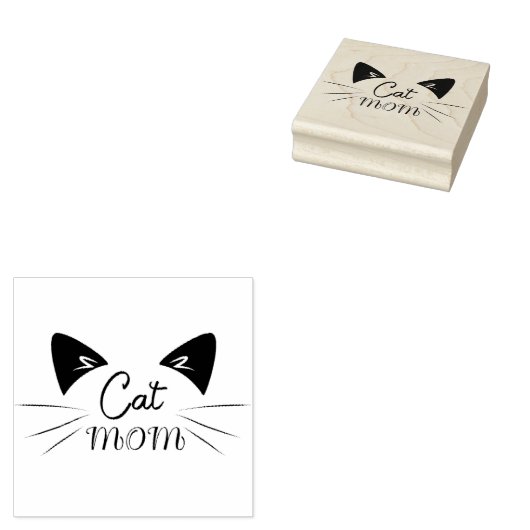Tampons Encreurs Chat Maman Mère Amour Maman Kitty Mignonne Mignonn (Tamponné)