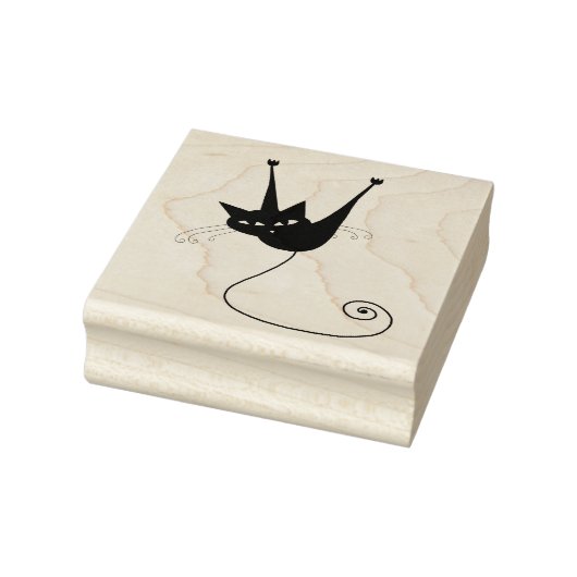 Tampons Encreurs Chat merdique Noir Kitty Timbre en caoutchouc pers (Tampon)