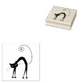 Tampons Encreurs Chat merdique Noir Kitty Timbre en caoutchouc pers (Tamponné)