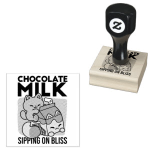 Tampons Encreurs Chat Mignon Lait Chocolat – Boisson Confortable et