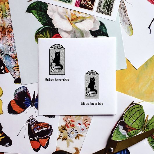 Tampons Encreurs Chat noir Art Nouveau