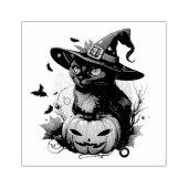Tampons Encreurs Chat noir, chauves-souris et Jack-O-Lantern (Impression)