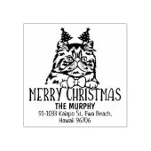 Tampons Encreurs Chat Perse Adresse de famille Noël (Impression)