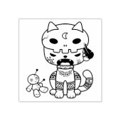 Tampons Encreurs Chat poupée vaudou (Impression)