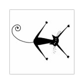 Tampons Encreurs Chat Sauvage Chat Noir Personnalisé (Impression)