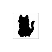 Tampons Encreurs Chat solide Kitten Animal Silhouette Plan (Impression)