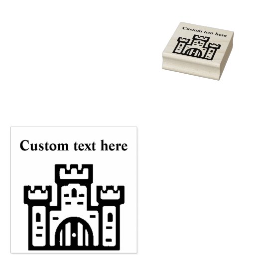 Tampons Encreurs Château de Mighty Custom Rubber Stamp (Tamponné)