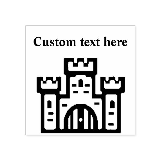 Tampons Encreurs Château de Mighty Custom Rubber Stamp (Impression)