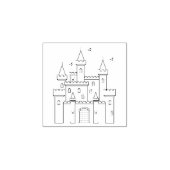 Tampons Encreurs Château royal médiéval Fairytale 1x1 (Impression)