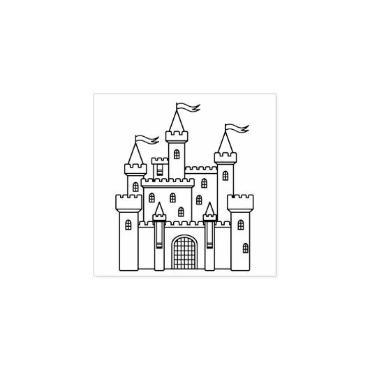 Tampons Encreurs Château royal médiéval Fairytale 1x1 (Impression)