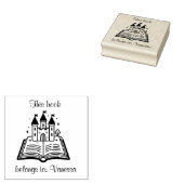 Tampons Encreurs Château sur un livre - 'Ce livre appartient à : ' (Tamponné)