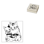 Tampons Encreurs chats livre de contes timbre d'art (Tamponné)