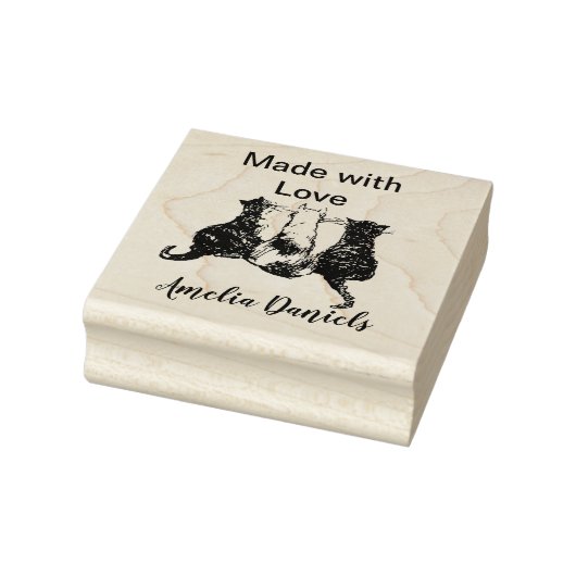 Tampons Encreurs Chats mignons fabriqués à la main par (Tampon)