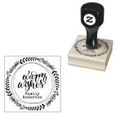 Tampons Encreurs CHAUD SOUHAITE Calligraphie NOM personnalisé (Tamponné)