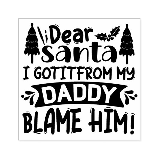 Tampons Encreurs Cher devis Père Noël (Impression)