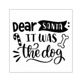 Tampons Encreurs Cher Père Noël c'était le chien (Impression)