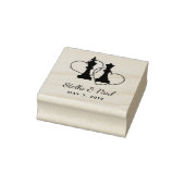 Tampons Encreurs Chess King and Queen Pieces Wedding Design (Tampon)