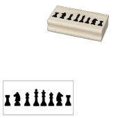 Tampons Encreurs chess pieces silhouette timbre art (Tamponné)