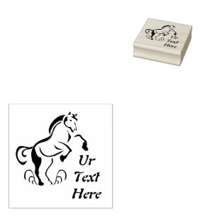 Tampons Encreurs Cheval au crayon qui monte