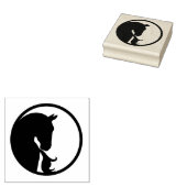 Tampons Encreurs Cheval dans le Timbre en caoutchouc circulaire (Tamponné)