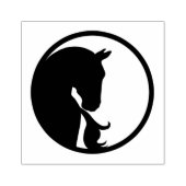 Tampons Encreurs Cheval dans le Timbre en caoutchouc circulaire (Impression)