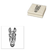 Tampons Encreurs Cheval tribal noir et blanc (Tamponné)