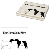 Tampons Encreurs Chèvre de garde personnalisée (Tamponné)