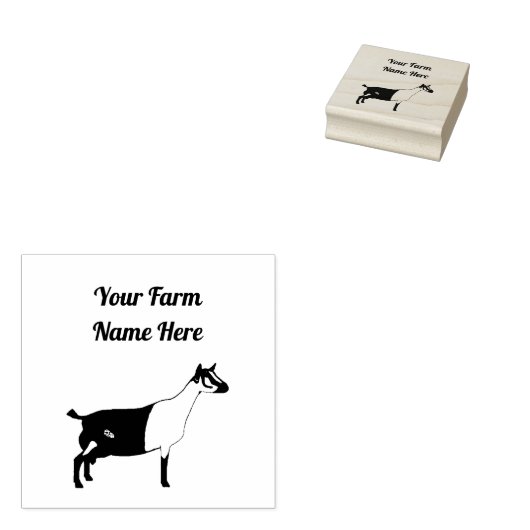 Tampons Encreurs Chèvre laitière alpine personnalisée (Tamponné)