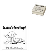 Tampons Encreurs Chèvre personnalisée Enfant Noël Famille de Noël (Tamponné)