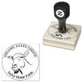 Tampons Encreurs Chèvres Fromage Custom Business (Tamponné)